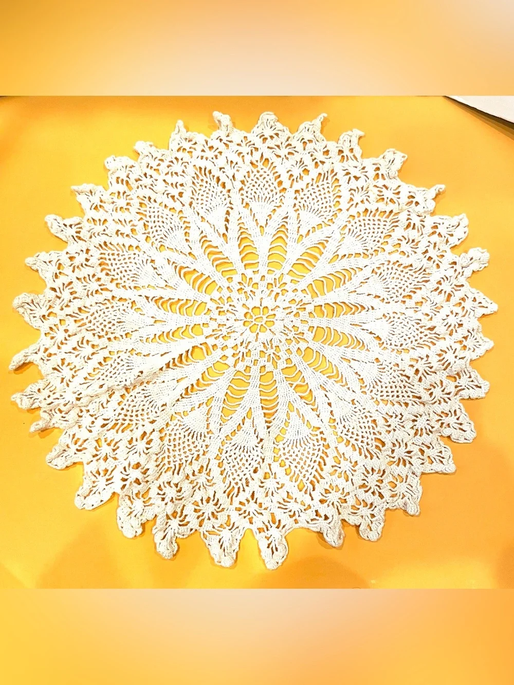 21” Vintage Handmade Doily